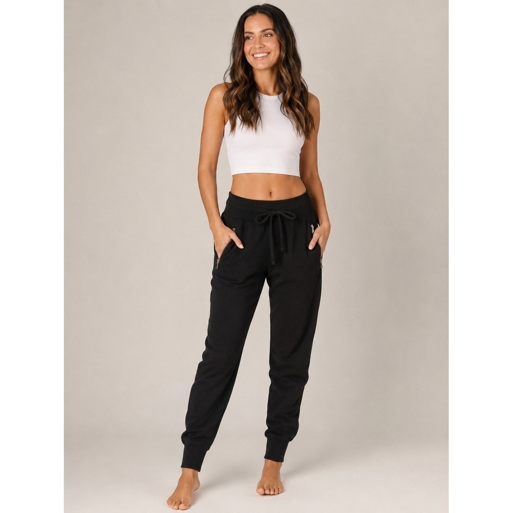 Suzy D Women's Ultimate Jogger Pants Drawstring And Zipper Pockets Made in Italy